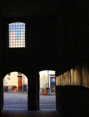 window at night
