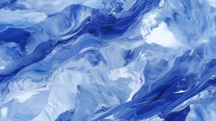 Obraz premium Cobalt blue marble with intricate texture design