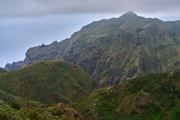 Rugged cliffs in Anaga mountains