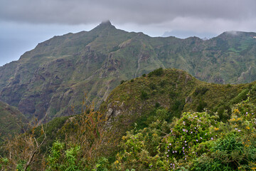 Landscape of Anaga with Roque de Taborno