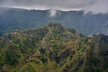 Steep mountain ridge in Anaga