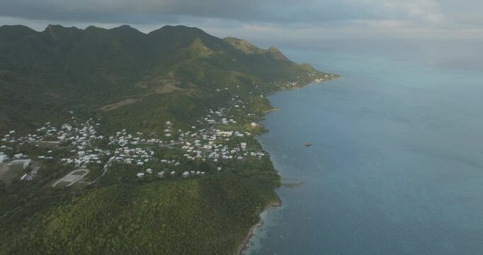Aerial view of Archipelago of Saint Andrew, Colombia.