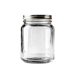 Empty Glass Mason Jar with Metal Lid: Perfect for Preserves, Crafts, and Storage