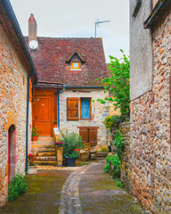 narrow street in old town of Lot
