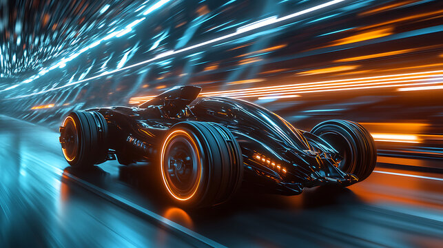 Abstract digital environment of neon technology high resolution picture