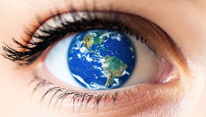 Earth in an eye