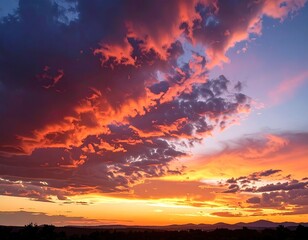 Fototapeta premium Dramatic sunset sky