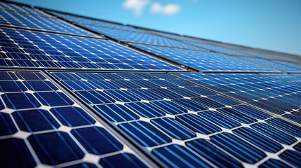 Residential solar system blue photovoltaic panels covering home rooftop sustainable energy solution modern architecture