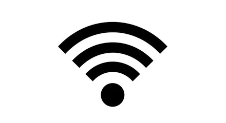 Wireless Signal Icon isolated on a transparent background