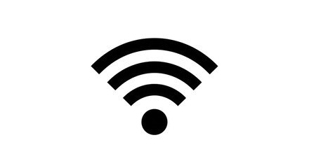 Wireless Signal Icon isolated on a transparent background