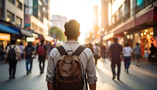 Man walking city street (1)