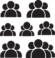 Stylized number 5 graphic design with a distinctive silhouette effect in multiple colors