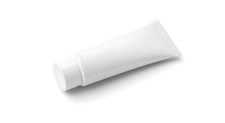 Blank White Cosmetic Tube Packaging Mockup Perfect for Cream, Lotion, or Paste Product Designs