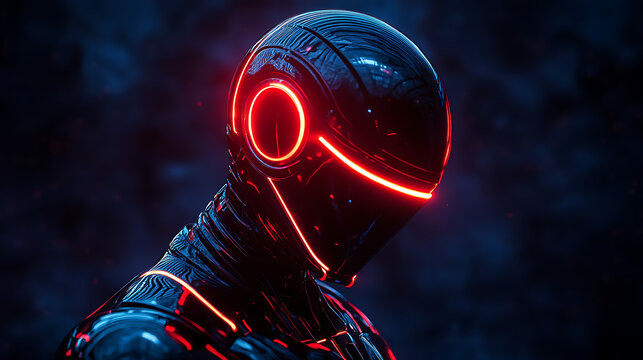 Cyber styled black car in neon storm high resolution picture - Powered by Adobe