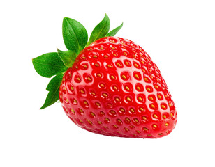 Isolated strawberry red strawberry fresh fruit healthy strawberry food on transparent background