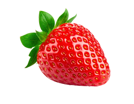 Isolated strawberry red strawberry fresh fruit healthy strawberry food on transparent background