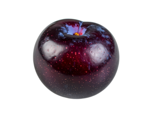 Close up of a dark plum fruit fresh plum fruit healthy plum food diet on transparent background