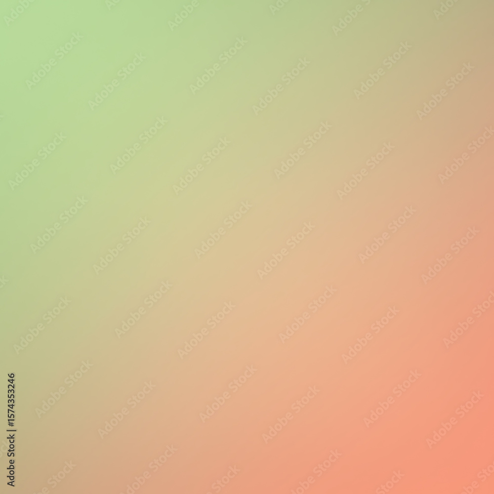 Poster a smooth gradient background transitioning from soft green to warm orange, creating a gentle and har