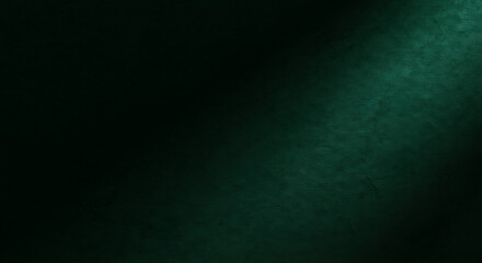 Obraz premium Dark Green Abstract Background Textured Gradient with Subtle Light Beam