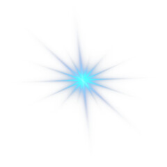 
Blue light effect. Bright light. Spotlight in PNG format. Vector transparent sunlight, lens flare...