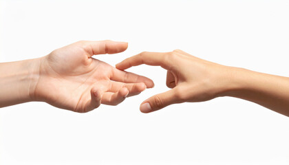 Hands Reaching Out to Connect