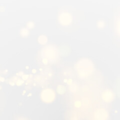 Naklejka premium Festive gold sparkles, starbursts and shimmering . Glowing particles, warm light and stardust create a luxurious PNG file for holiday and New Year cards.