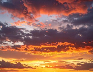 Fototapeta premium Colorful sunset clouds