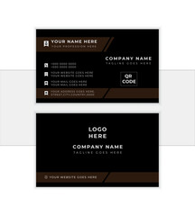 Double-sided creative business card template. Clean and professional business card. Modern simple light business card template with flat user interface. Vector illustration print template. 

