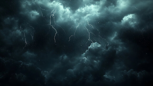 Glowing red moon casting eerie light through storm clouds high resolution picture - Powered by Adobe