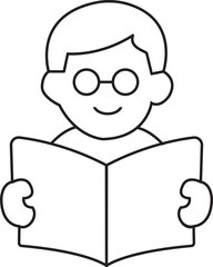 Cartoon book vector