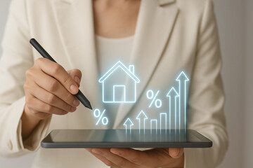 Real estate market trend. Real estate investment growth management and property asset invest. Property Tax
