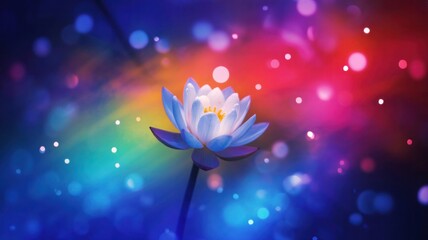 Abstract floral background with colorful spring and summer blossoms