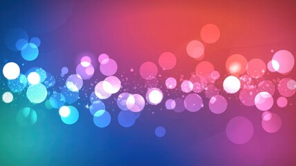 Bright, defocused blue and glittery bokeh lights create an abstract, shiny Christmas background with a glowing, blurred pattern