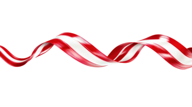 Security Barrier Ribbon on Transparent Background