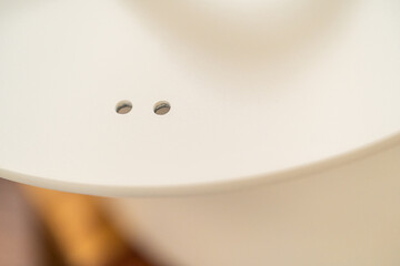 White Ceramic Lid with Vent Holes