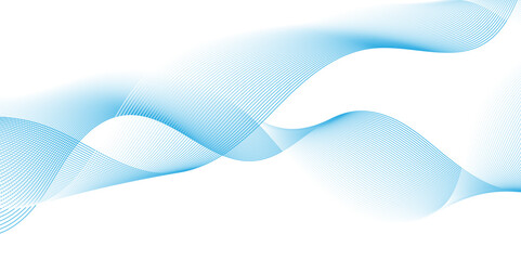 Vector wave digital white and blue blend futuristic technology flow tech transparent line stripe energy connection web music and sound, beautiful dynamic smooth space texture background.	