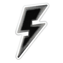 Thunderbolt Halftone, Cut Out