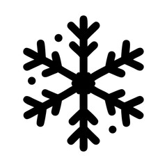 Delicate black snowflake pattern seamless across white background