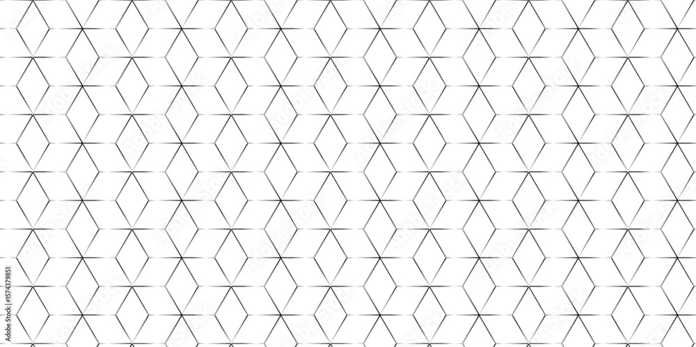 Poster seamless pattern with hexagon square cube geometric pattern shapes grid metal element texture design