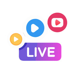 Live Stream Icon Social Media