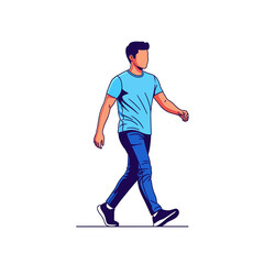 Obraz premium man walking