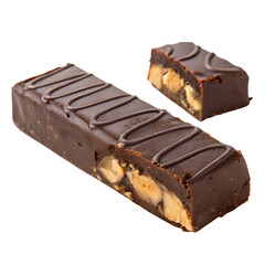 Chocolate Nut Bar A Delicious Indulgence isolated on transparent baackground