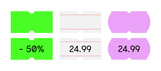 Bright Sale Tags and Discount Stickers Collection – Vector Icons for Special Offers and Limited Time Deals