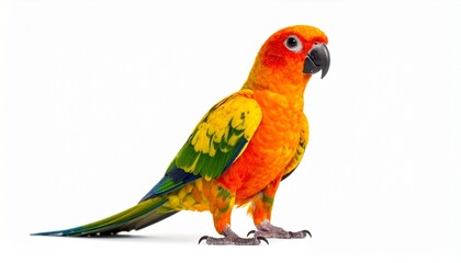 Obraz premium colorful bird isolated on white background