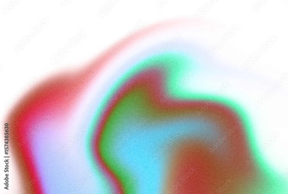 Poster grainy gradient colored shape. mesh fluid pink blue red retro liquid abstract element. soft light ho