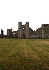 Ruins of Cowdray castle, West Sussex, England, UK