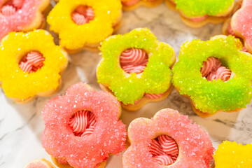 Assorted Easter Cookies with Sugar Topping