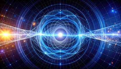 Obraz premium Abstract illustration of energy and space