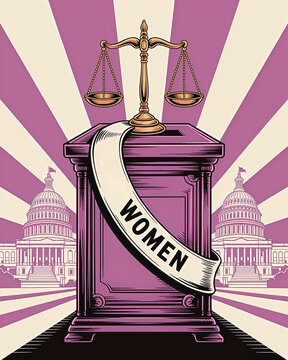 empowering and symbolic illustration for Women's Equality Day, celebrating the 19th Amendment to the U.S. Constitution