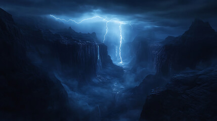 Whale ascends dramatically out of open blue sea high resolution picture